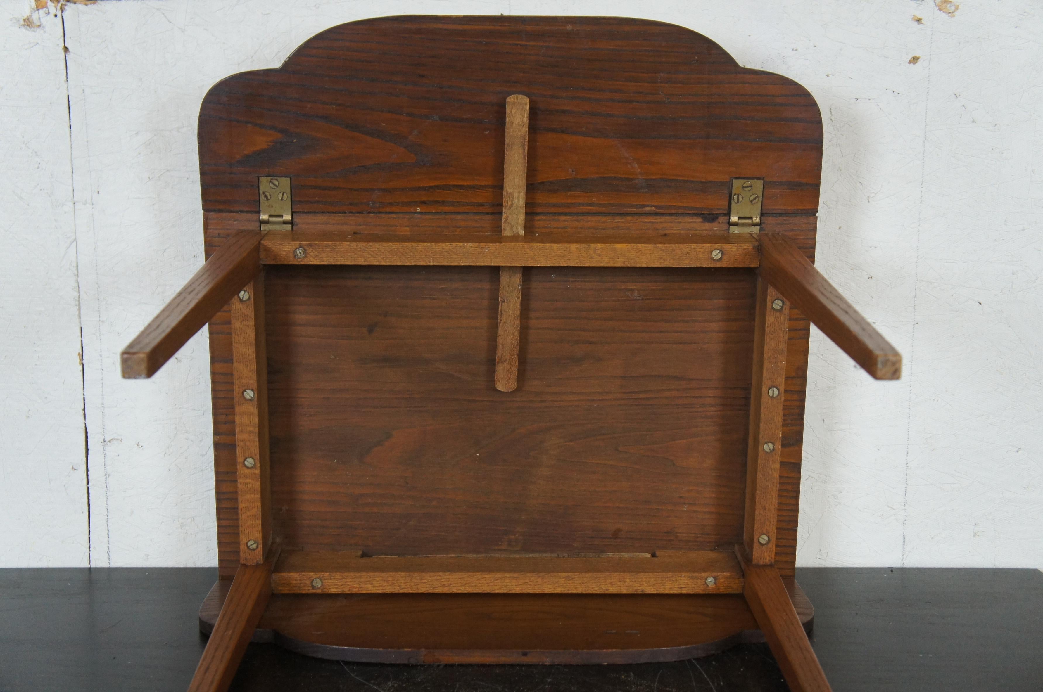 Antique Miniature Salesman Sample Pine Shaker Drop-Leaf Dining Table 1