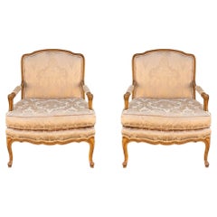 Wood Bergere Chairs