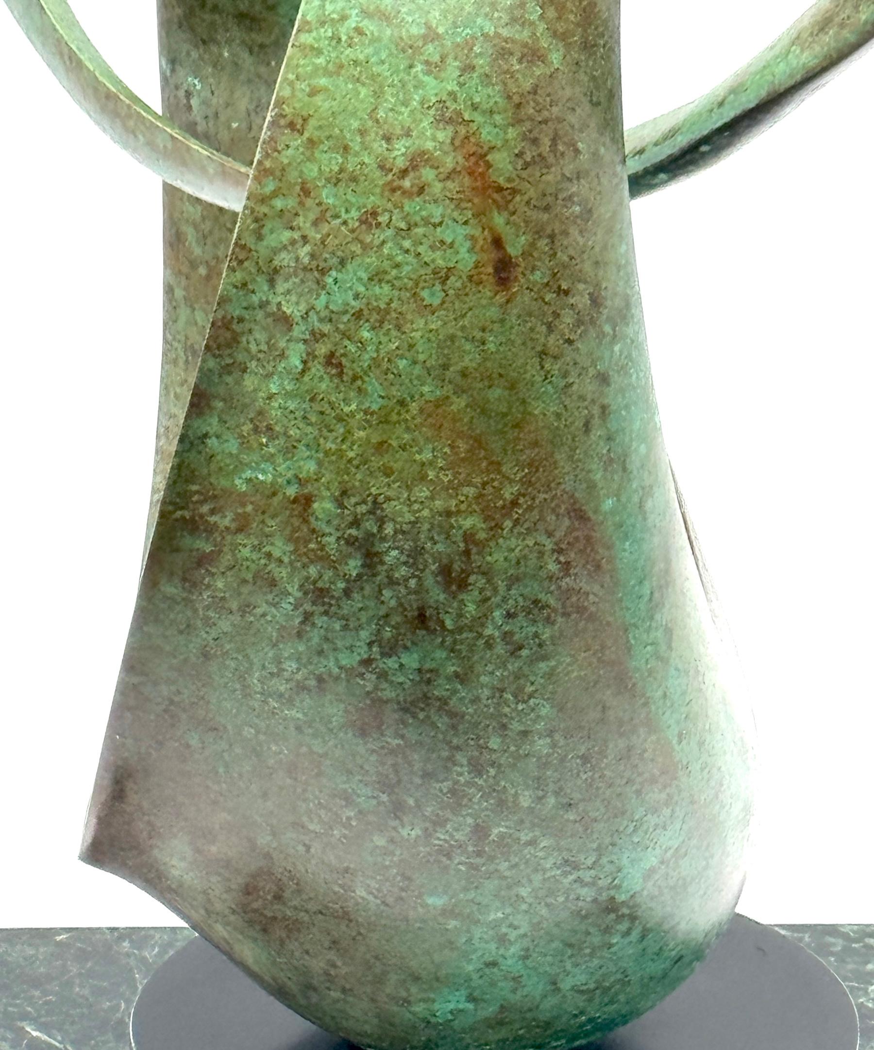 20th C. Bronze Abstract  'Infiniti' Sculpture to Attributed Richard Erdman For Sale 5