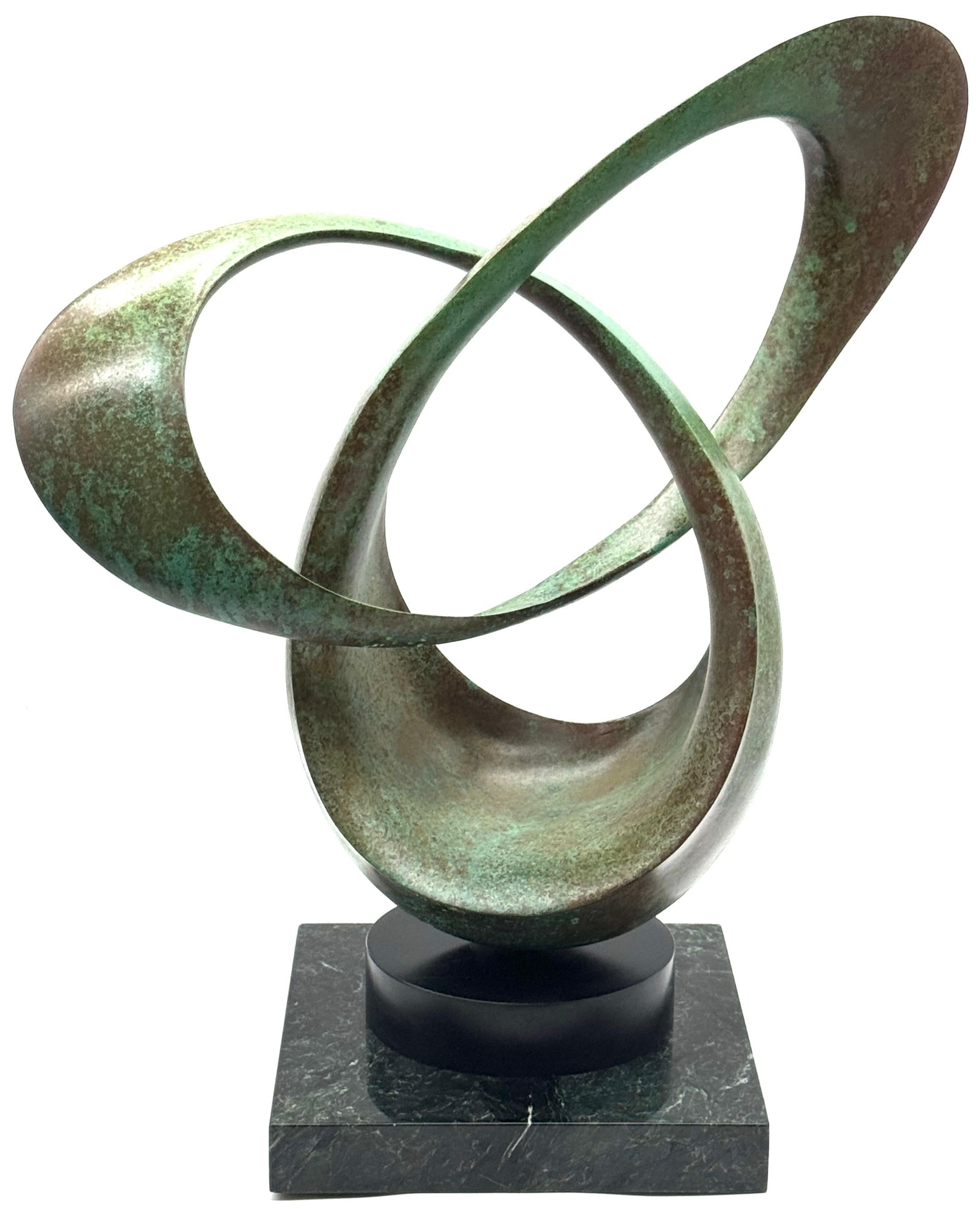 20th C. Bronze Abstract  'Infiniti' Sculpture to Attributed Richard Erdman For Sale 12