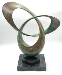20th C. Bronze Abstract  'Infiniti' Sculpture to Attributed Richard Erdman