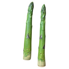 20th-C. California Studio Pottery Asparagus Salt & Pepper - Patricia Garrett