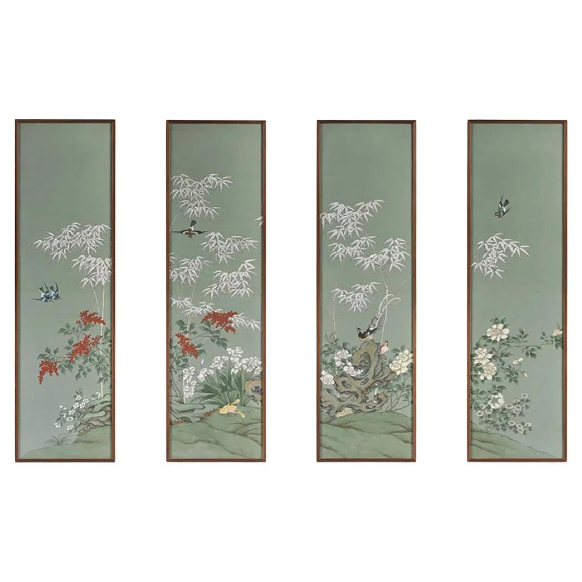 20th c. Chinese School Four Panel Painting