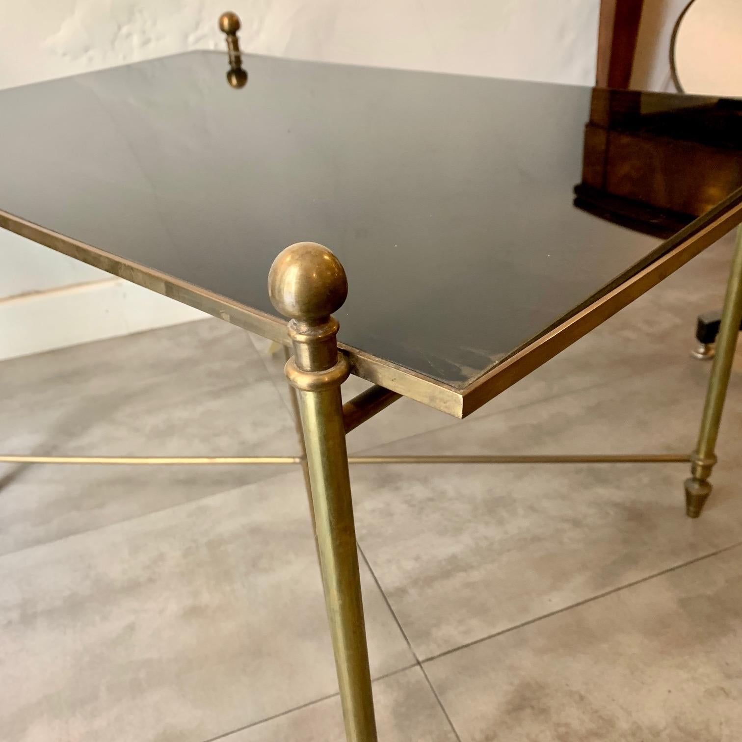Mid Century French Bronze  Coffe Table Jansen Style 6