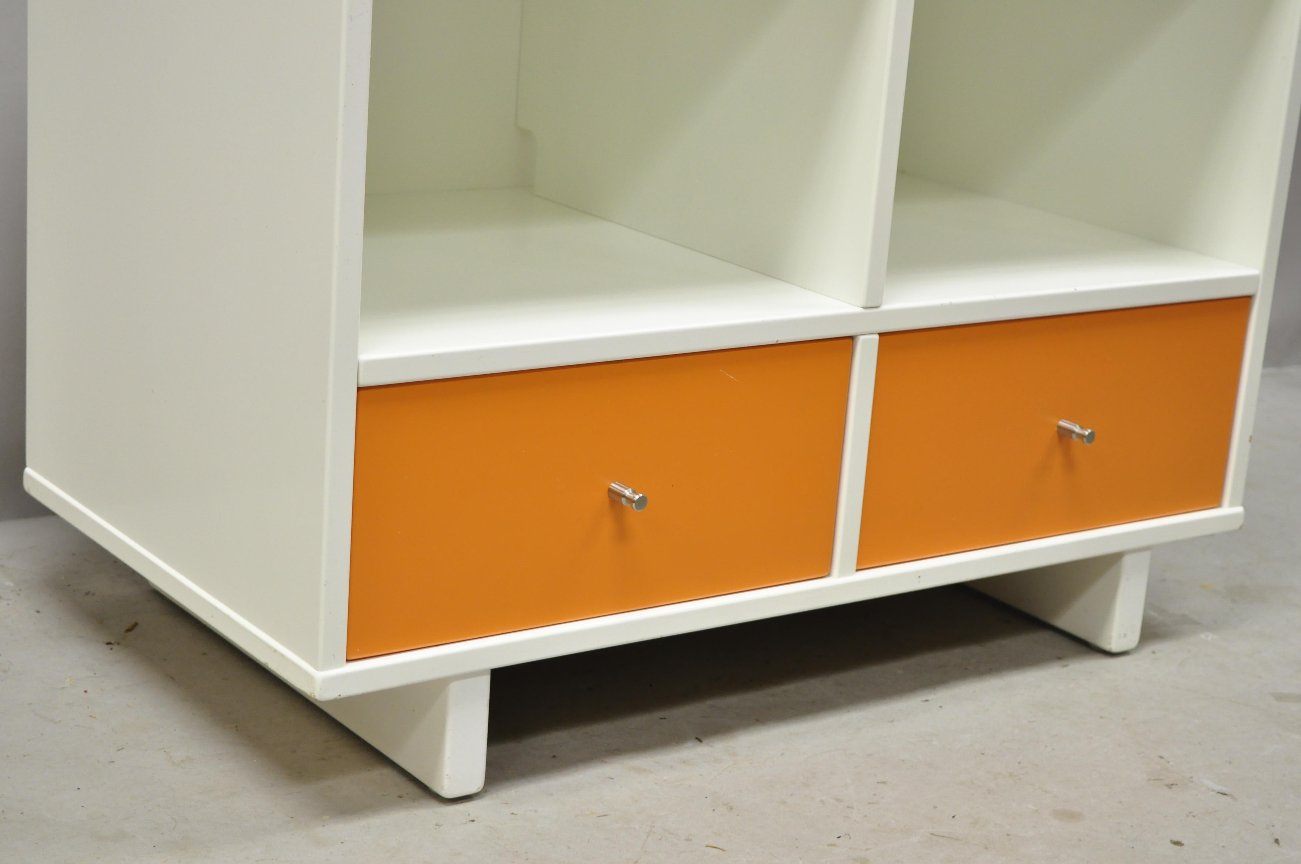 white stereo stand