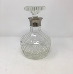 20th Century Cut Crystal Whiskey Decanter