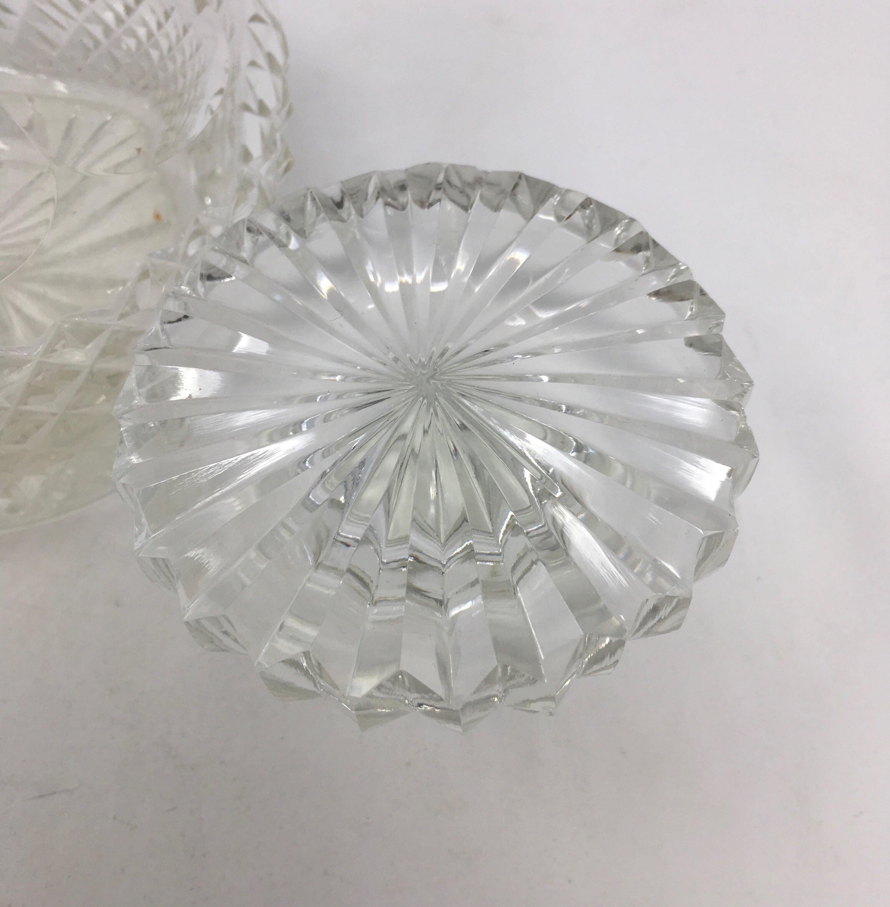20th Century Cut Crystal Whiskey Decanter In Good Condition In Houston, TX