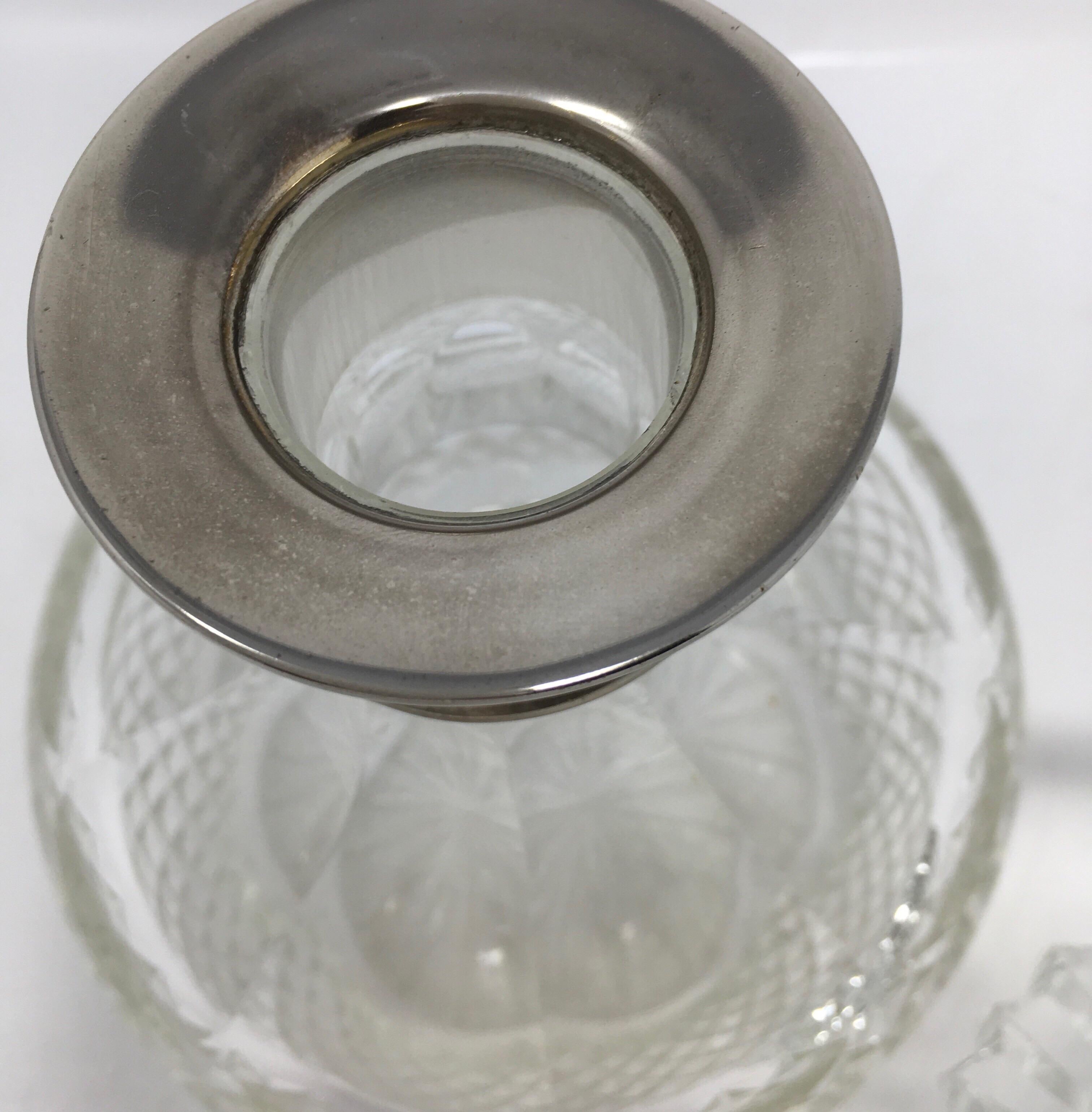 20th Century Cut Crystal Whiskey Decanter 1