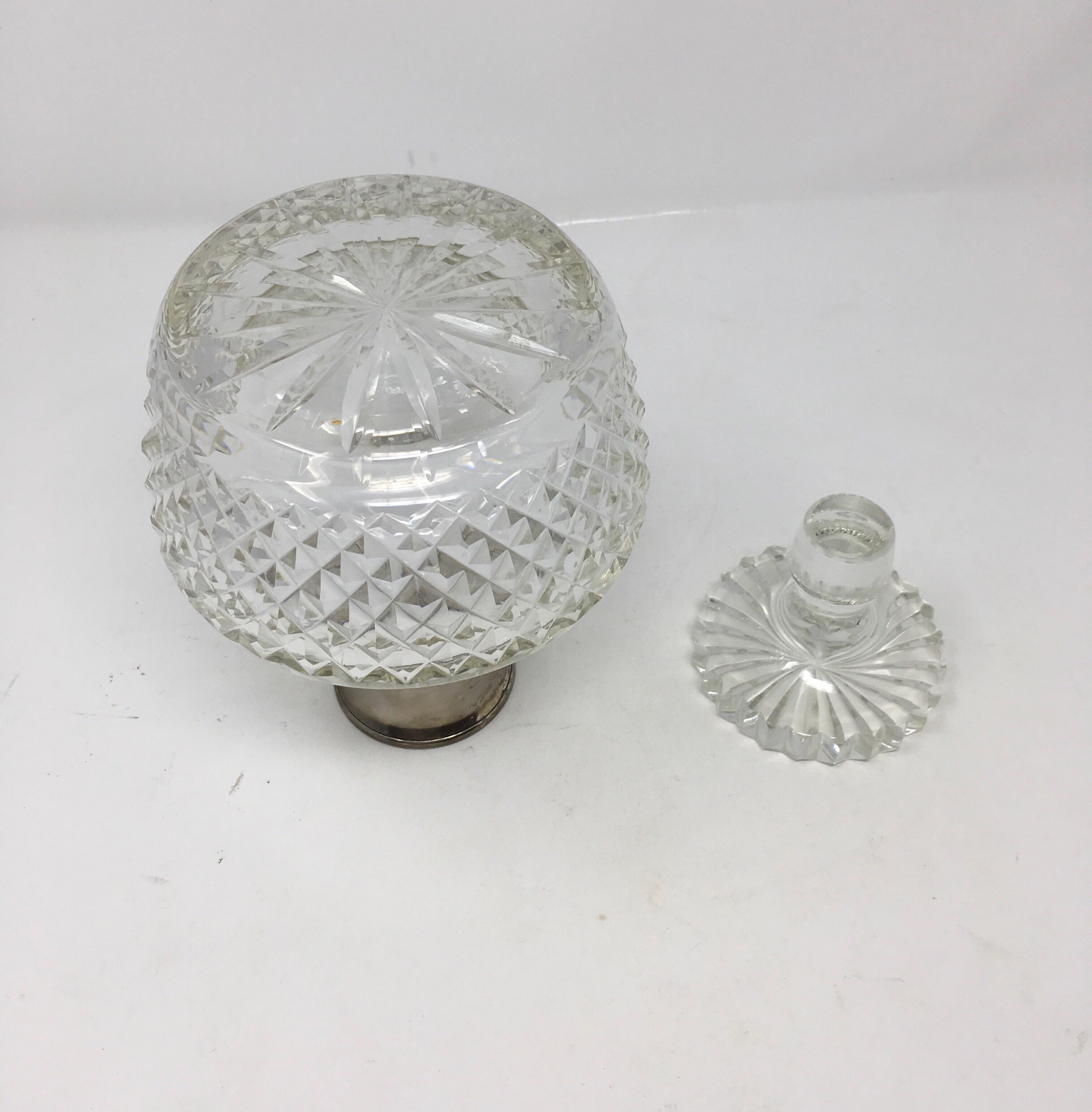 20th Century Cut Crystal Whiskey Decanter 3