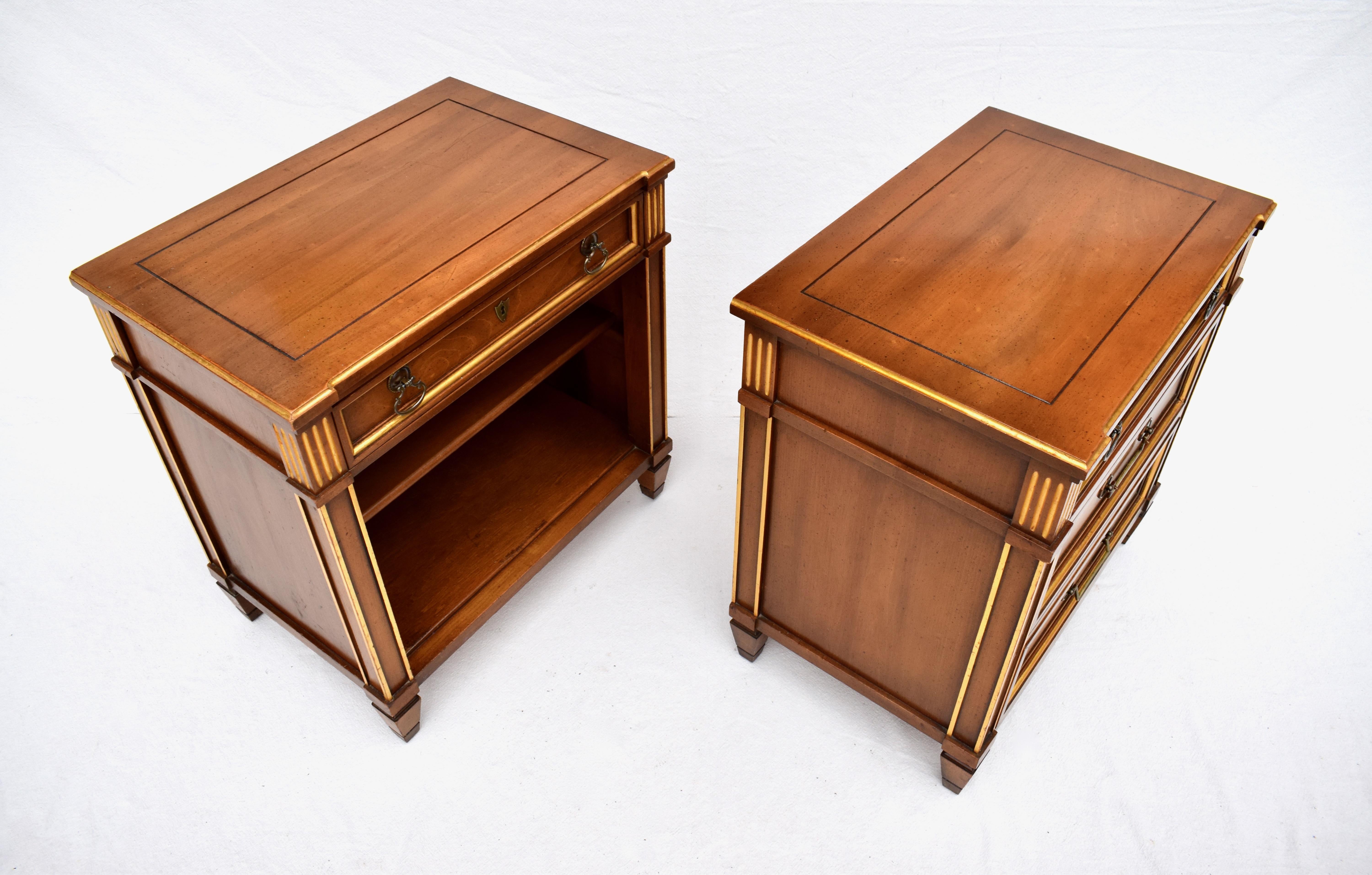 20th Century, Directoire Style Nightstands In Good Condition In Southampton, NJ