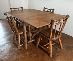 20th C Drop Leaf Table and Chairs