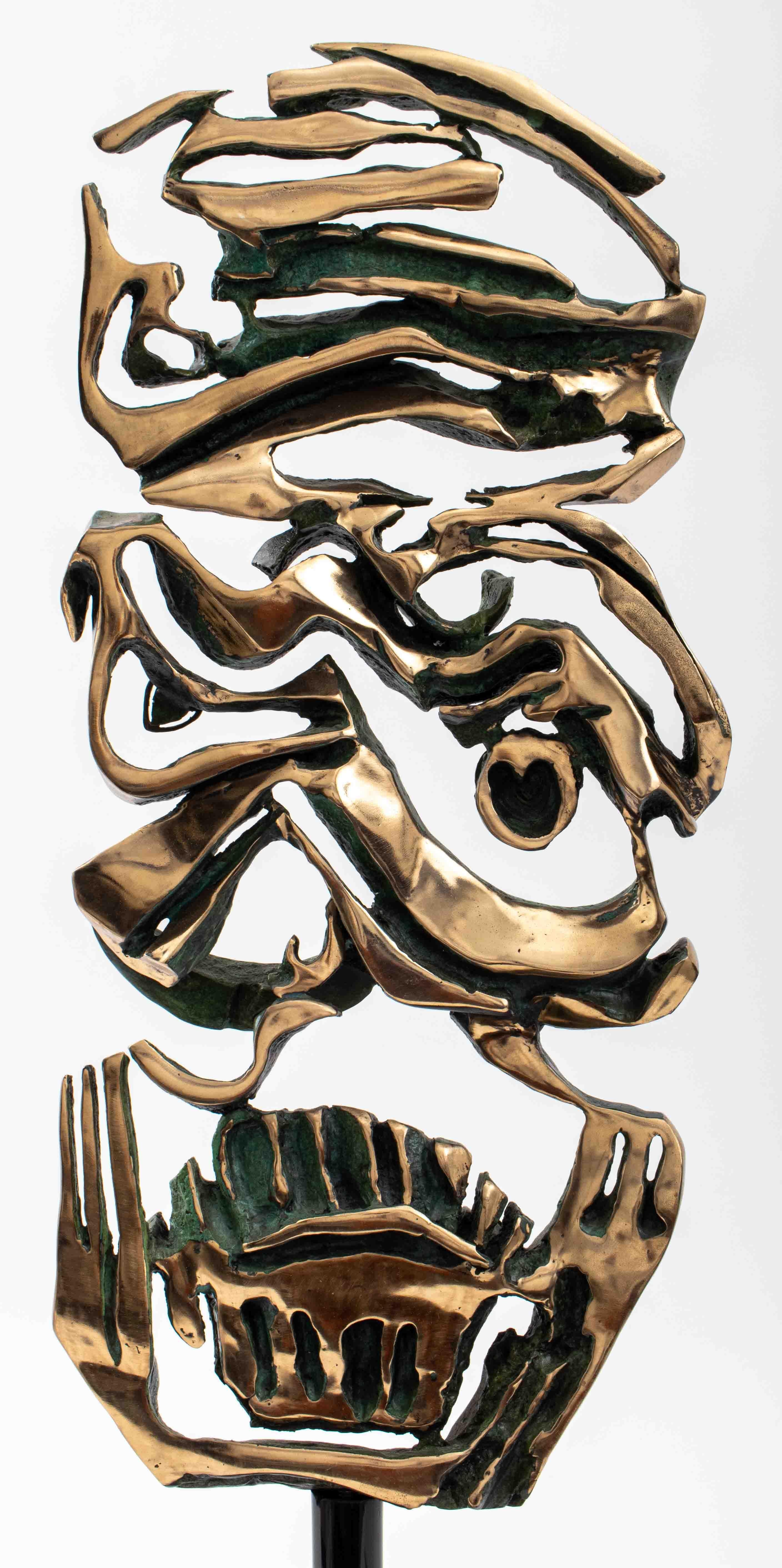 20th Century 20th C. Esther Fuhrman Modern Bronze Sculpture