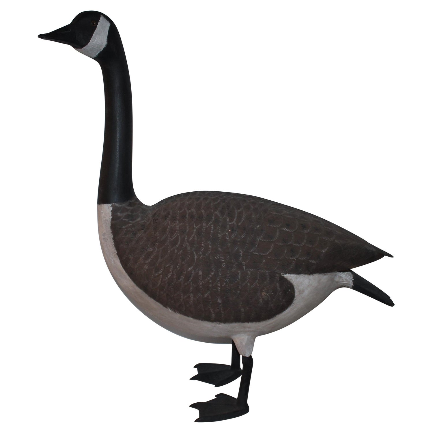 20th C Hand Carved and Painted Canadian Goose For Sale at 1stDibs