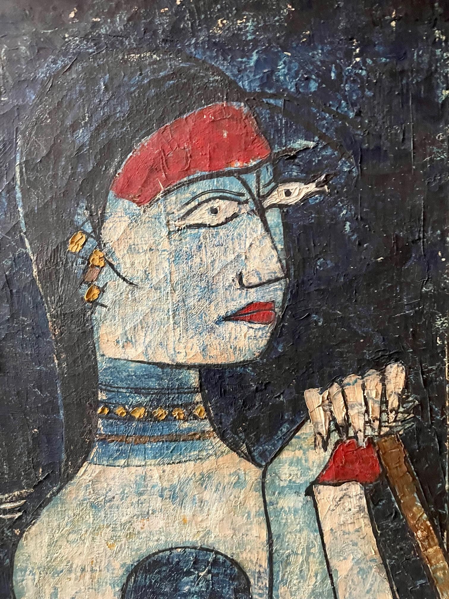 20th Century Indian Expressionist Painting J.J. School of Art, Bombay 1