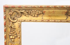 20th Century Italian Hand Carved Wood Gilt Picture Frame