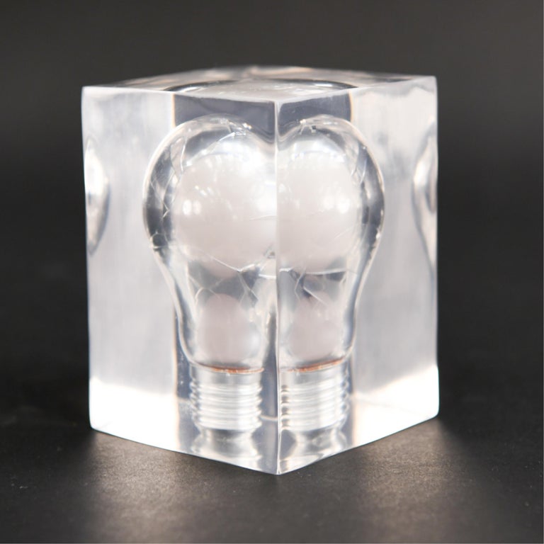 20th Century Lucite Light Bulb Sculpture For Sale at 1stDibs