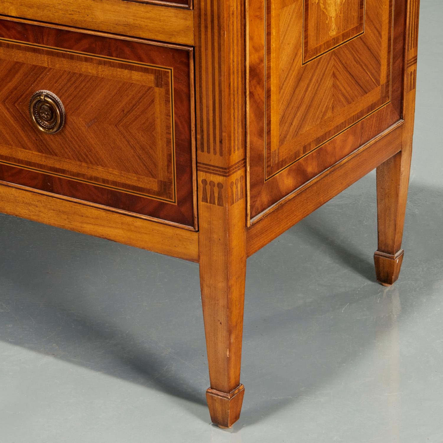 Hand-Crafted 20th C. Maitland-Smith Italian Neoclassical Style Marquetry Commode