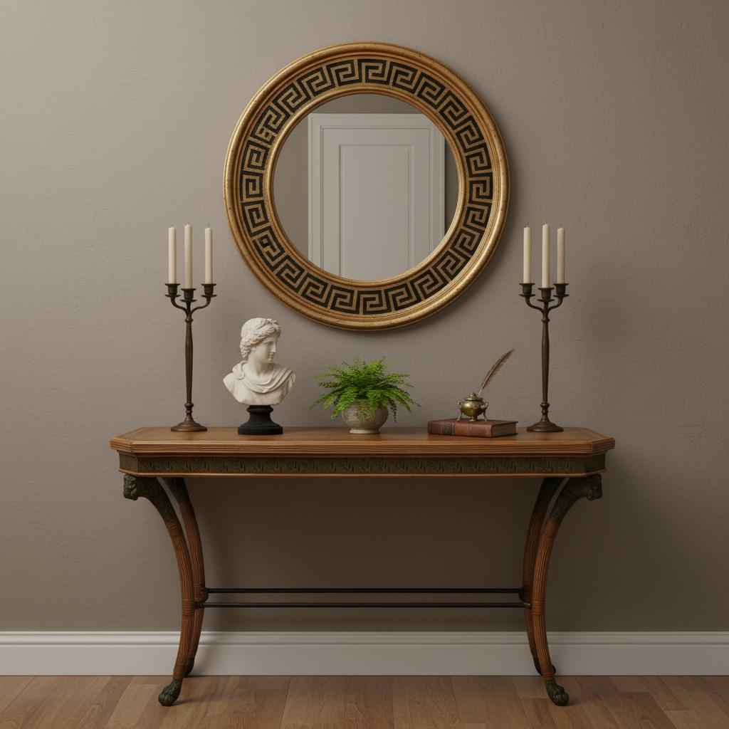 20-C. Maitland Smith Mesa consola de ratán de estilo neoclásico con leones de bronce en venta 1