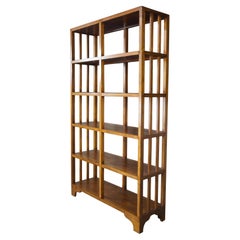 20th C. Mission Arts & Crafts Oak Bookcase Etagere Bookshelf Room Divider