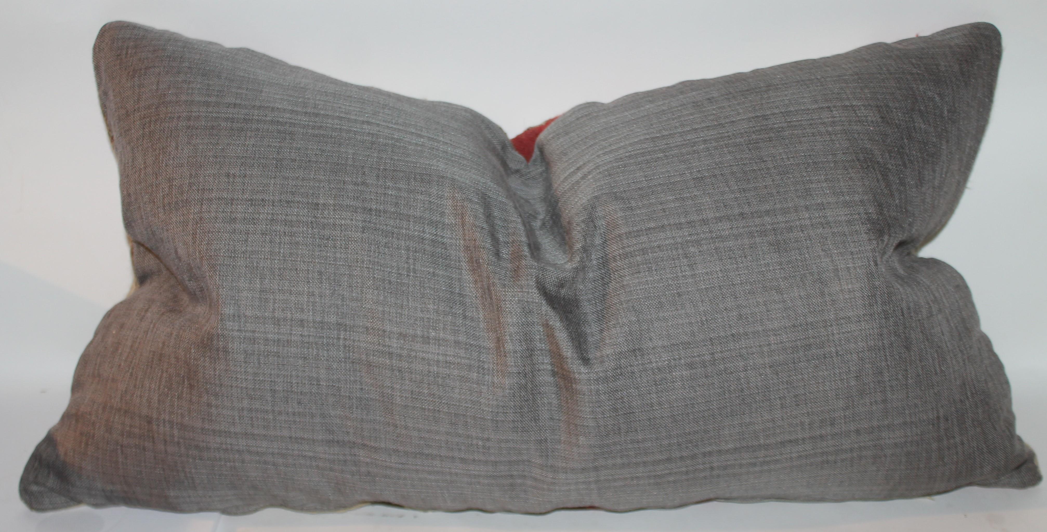 20th C. Navajo Indian Weaving Saddle Blanket Pillow (Almohada manta) en Bueno estado para la venta en Los Angeles, CA