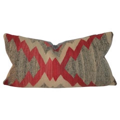 Used 20th C. Navajo Indian Weaving Saddle Blanket Pillow