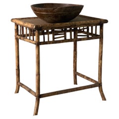 20th c. Oversized Aged Handmade Bowl