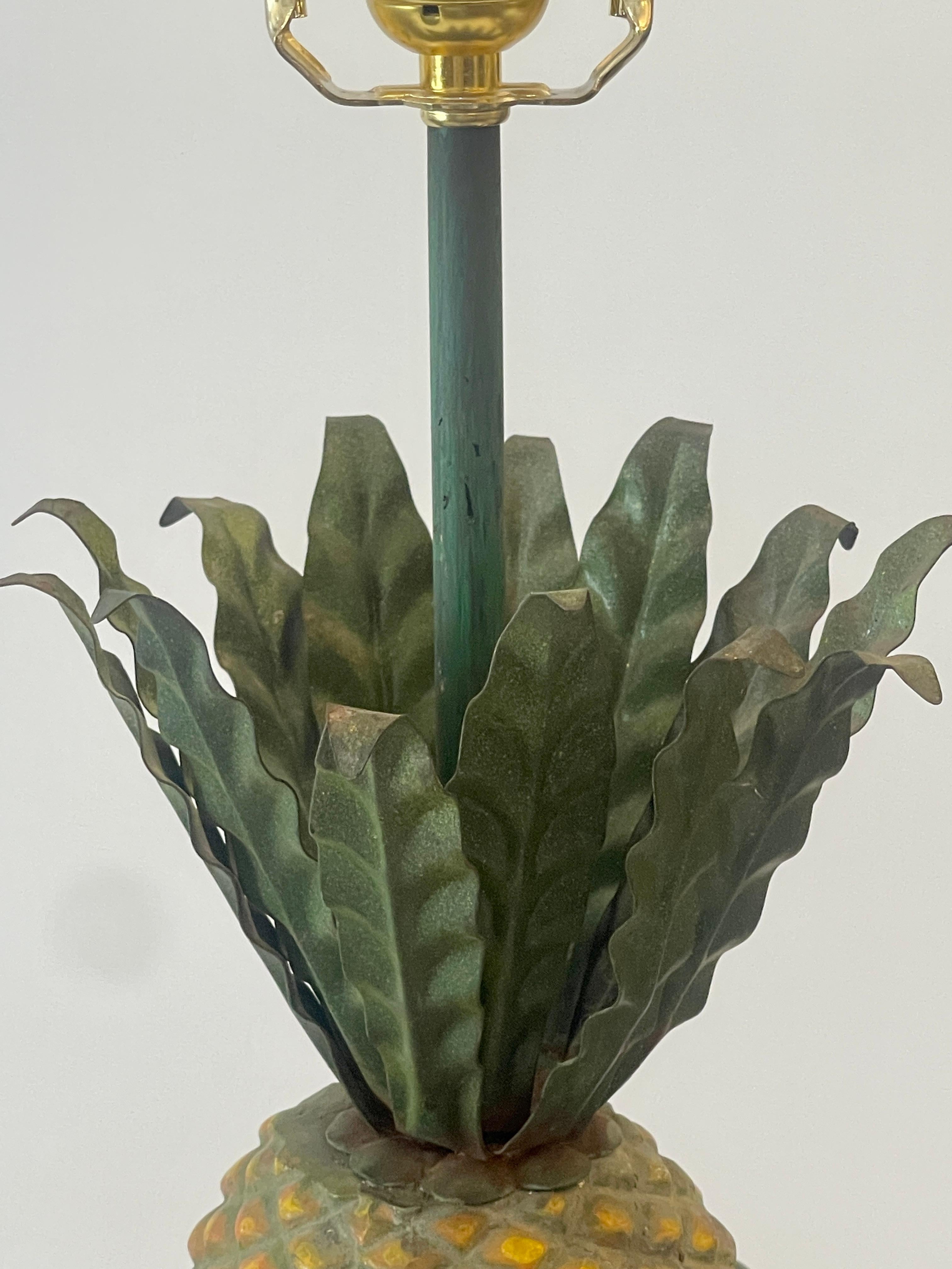 Métal A.I.C. Pair  Lampes de table ananas Greene & Greene en vente