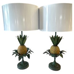 A.I.C. Pair  Lampes de table ananas Greene & Greene