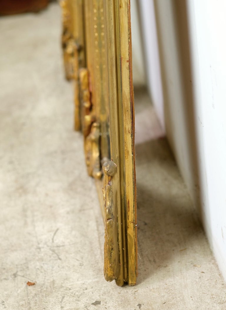 20th Century Pair of Italian Gold Gilded Rococo Beveled Mirrors For ...