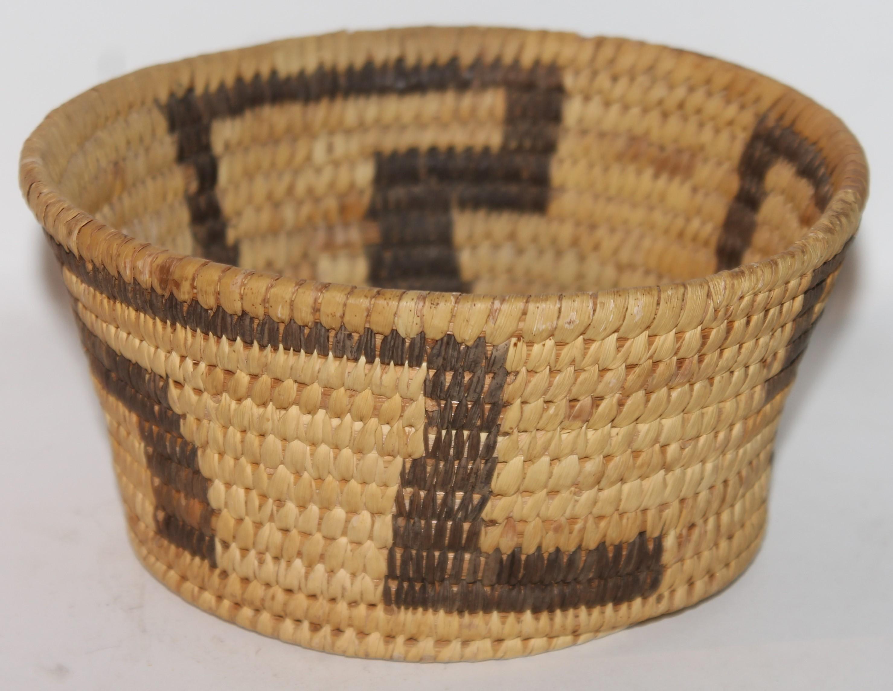 Hemp 20th C Papago Indian Baskets Set of 3 For Sale