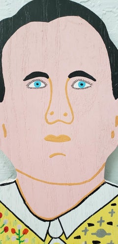 20th Century Roy Finster "President George Bush" Outsider Folk Art