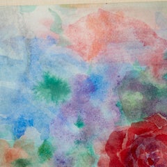 20th C. Ruth Cobb, American Artist, Framed Watercolor on Paper