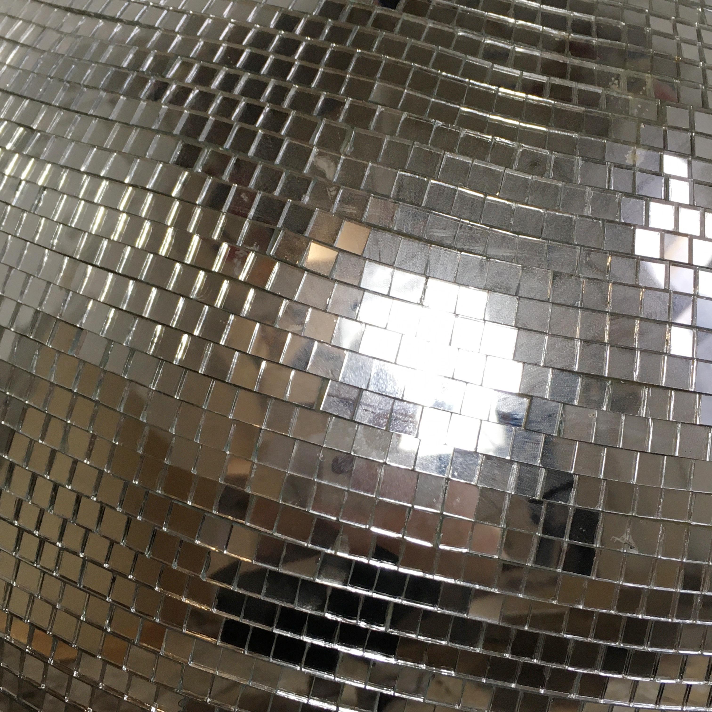 20th Century Spinning Mirror Disco Ball with Motor In Good Condition In Hastings, GB