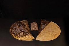 20th Century Temple Altar Door Gilded Applique, Set