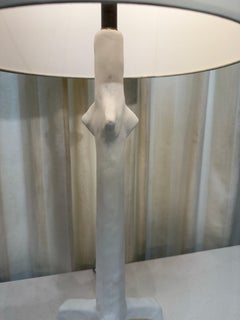 20th C. Tribal Style Plaster Table Lamps