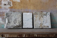 20th C Trio Modernist of Carved Marble Decorative Architectural Elements