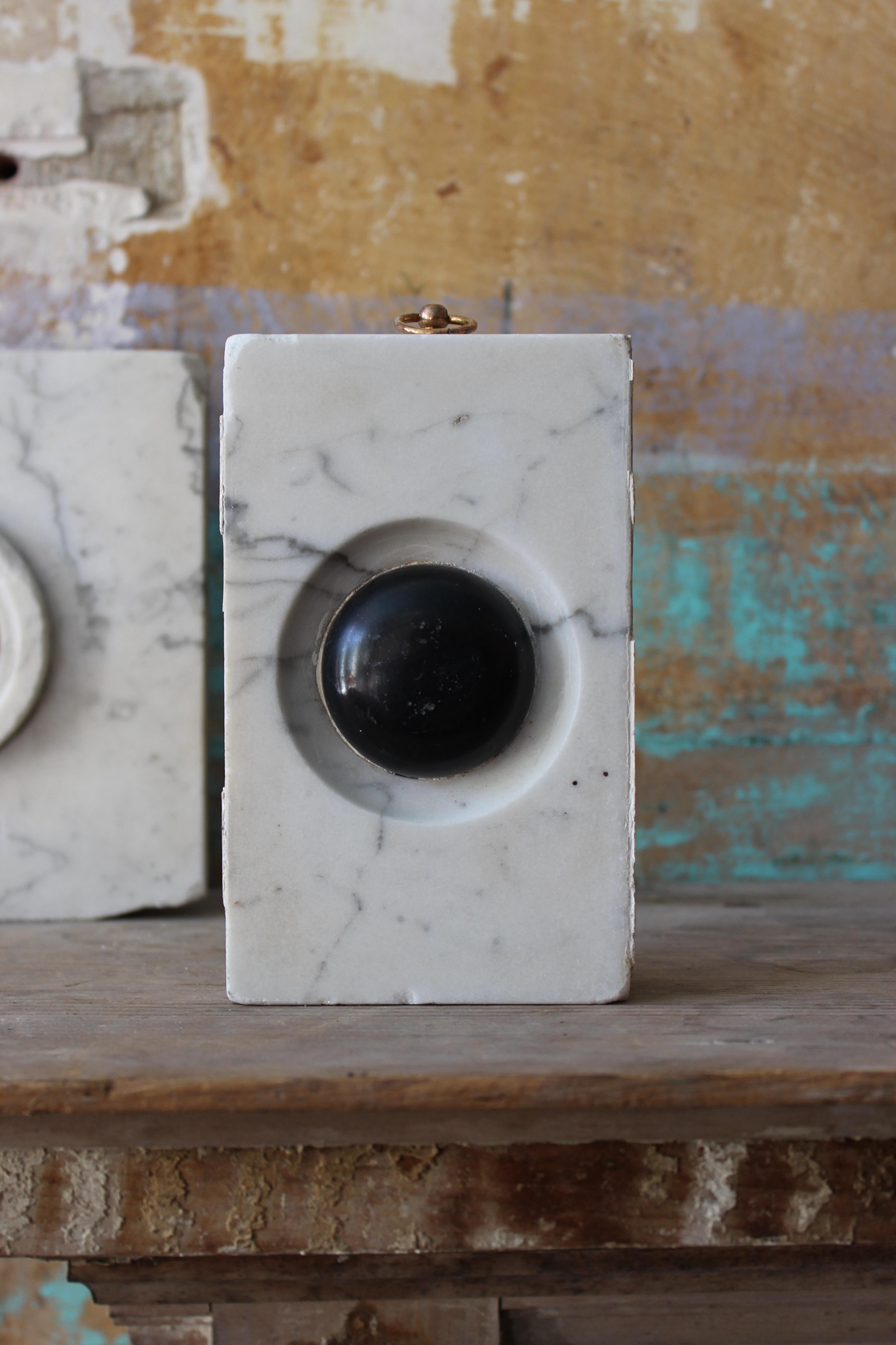 20th C Trio Modernist of Carved Marble Decorative Architectural Elements In Good Condition For Sale In Lowestoft, GB