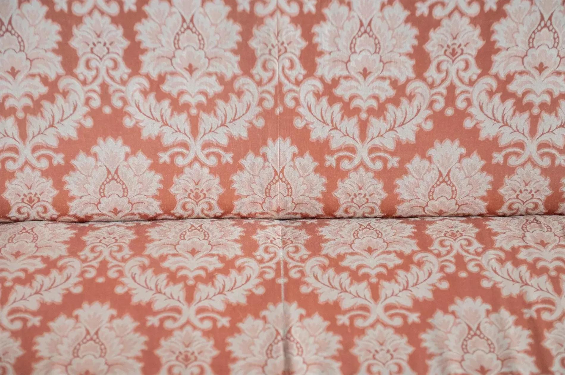 20th C, Vintage Victorian Style, Carved, Eagle, Pink, Sofa, Arm Chair,  Set of 3 1