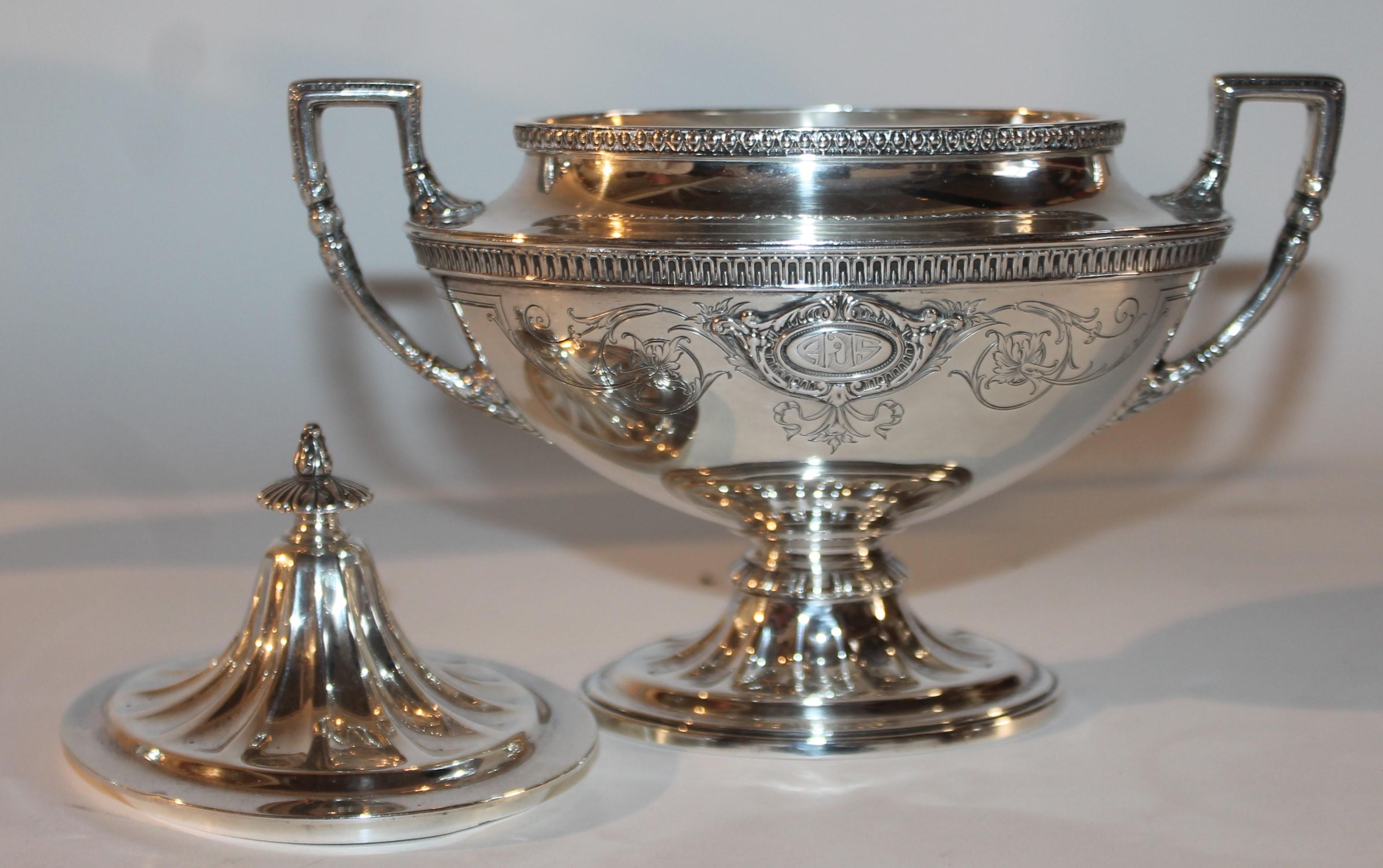 20th C Wallace Stering Silver Coffee & Tea 5 Piece Set For Sale 1