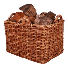 Vintage 20th C Wicker Basket