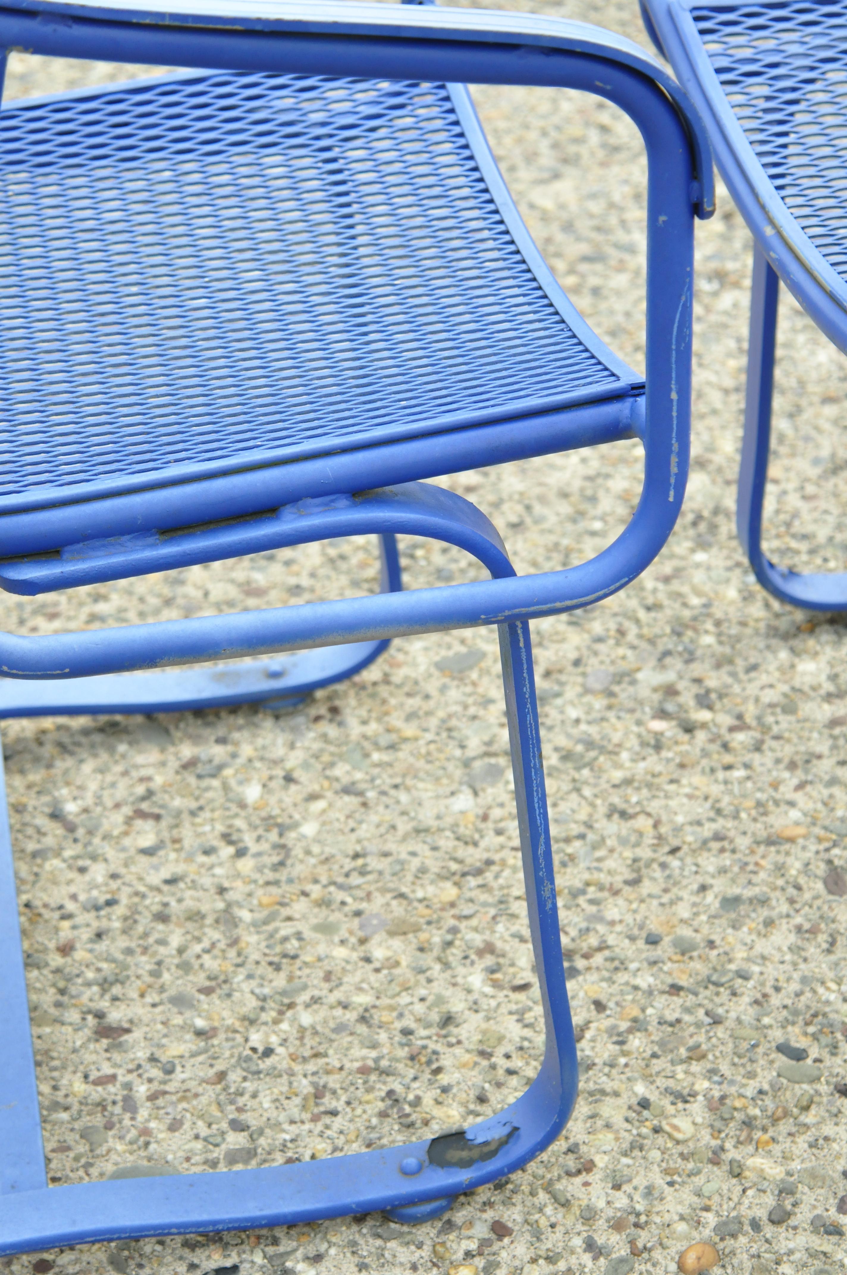 wrought iron coil spring rocker