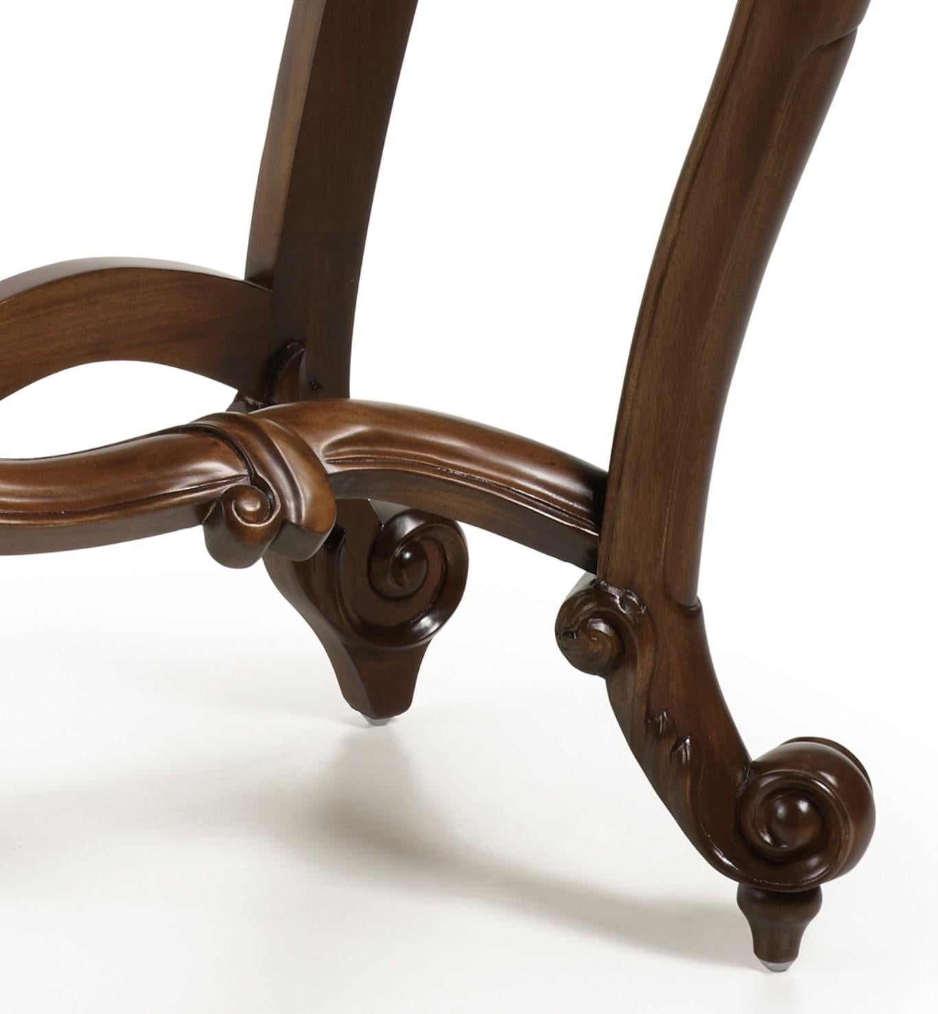 20ième siècle Table console en acajou sculpté de style baroque du 20e siècle en vente