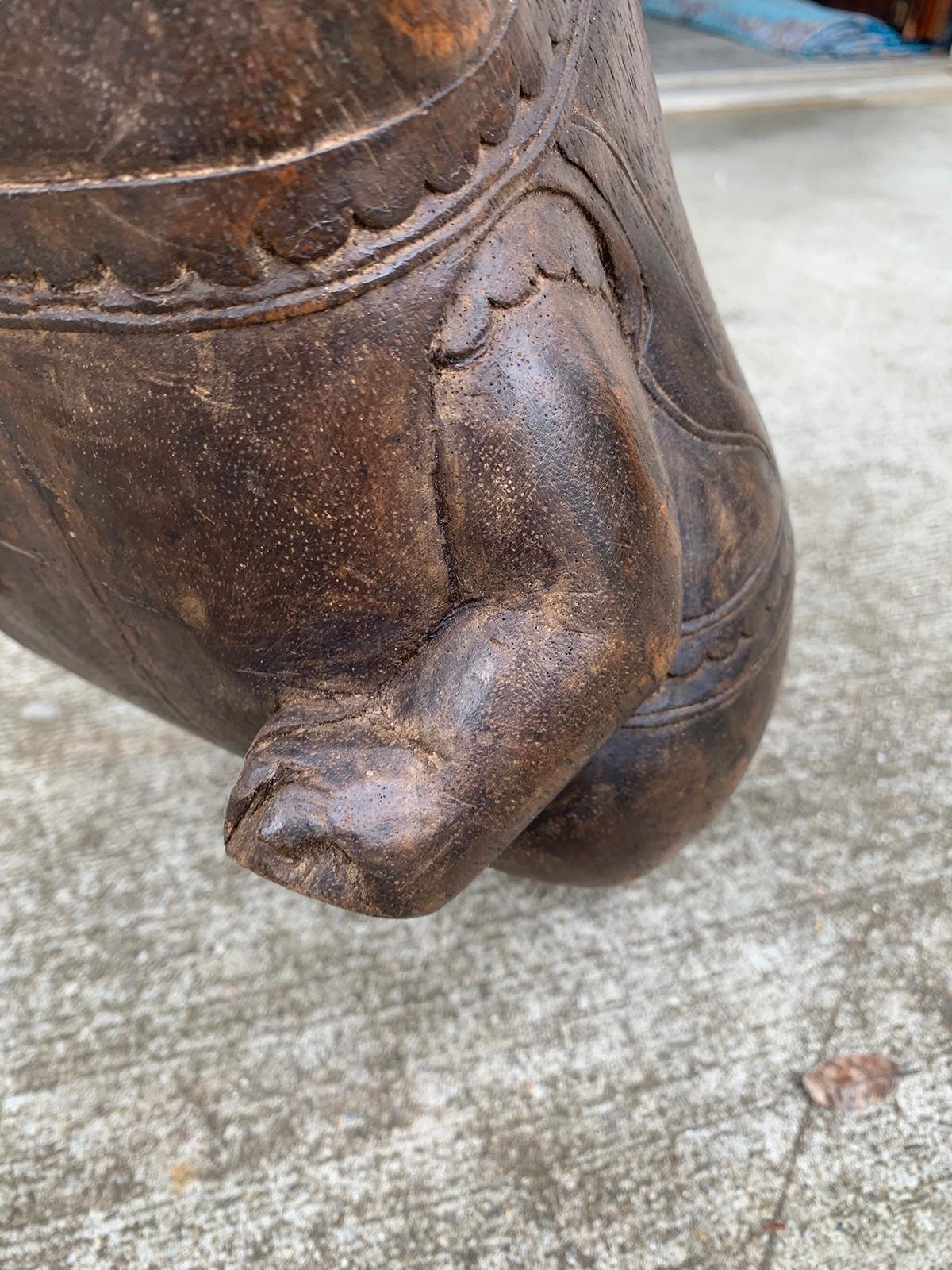 20th Century Carved Wood Frog Box 7