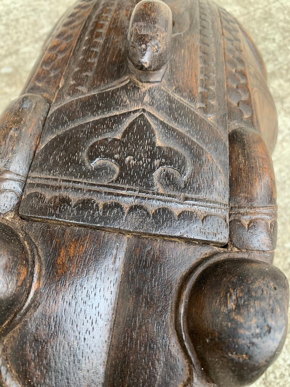 20th Century Carved Wood Frog Box 8