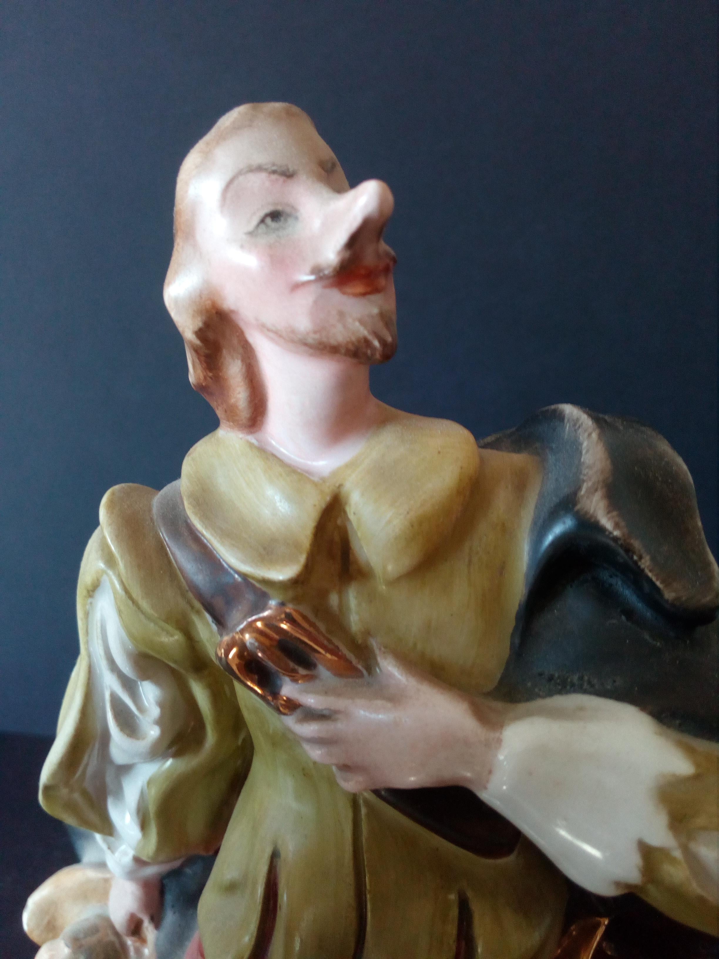 20th Century Hannover Porcelain Representing Figure of Cyrano de Bergerac For Sale 1
