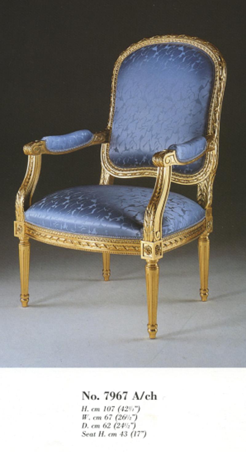 Italian 20th Century Louis XVI Armchair 