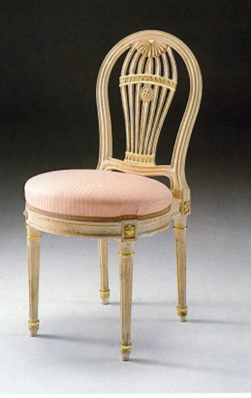 Italian 20th Century Louis XVI Dining Chair 