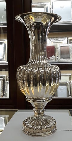20th Century Sterling Silver Italian Vase, 1970