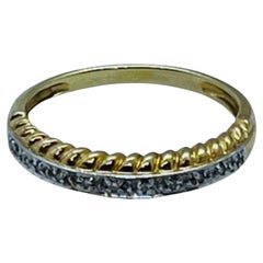 Used 20th Century 14K Gold Diamonds Anniversary Ring