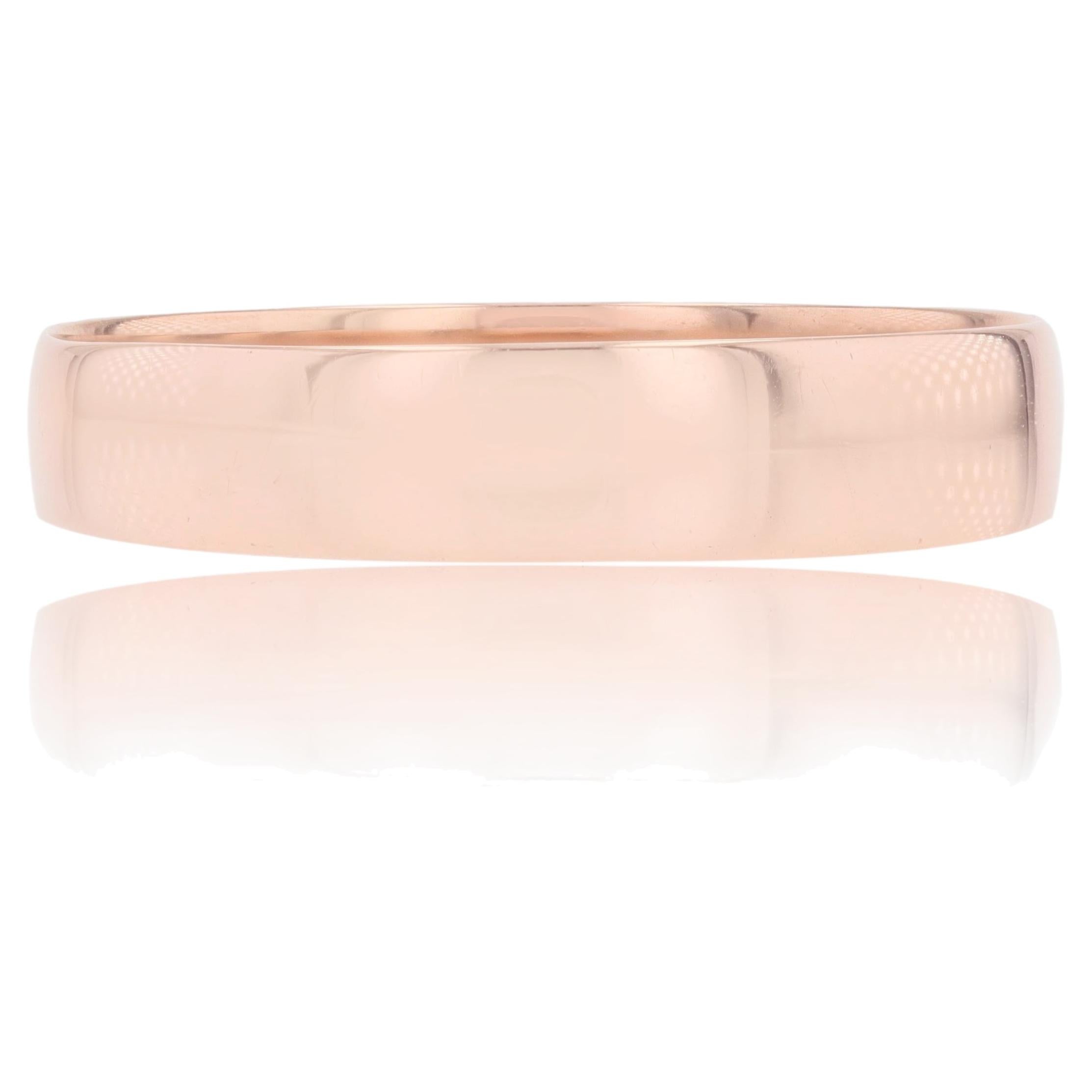 20. Jahrhundert 18 Karat Rose Gold Armreif Ehering für Männer